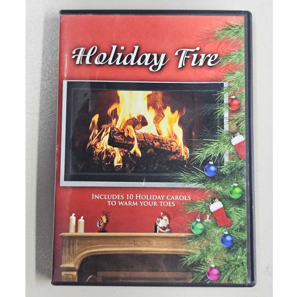 Holiday Fire DVD 2008 Virtual Fireplace 10 Carols Ella Fitzgerald Bing Crosby